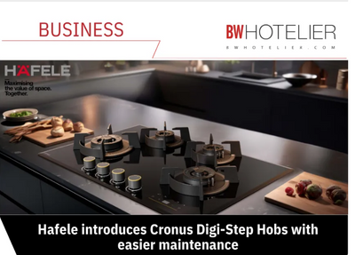 Hafele introduces Cronus Digi-Step Hobs with easier maintenance