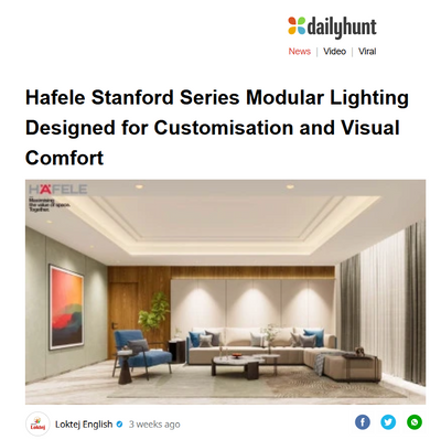Hafele Stanford Series Modular Lighting Designed for Customisation and Visual Comfort
